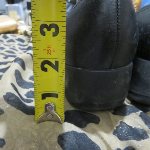 BOGO Life Stride Demi Black Leather Mary Jane Buckle Wedges 8.5 antifatigue - Picture 5 of 12